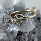 14K Gold Filled Christian Fish Ring Size 7.5