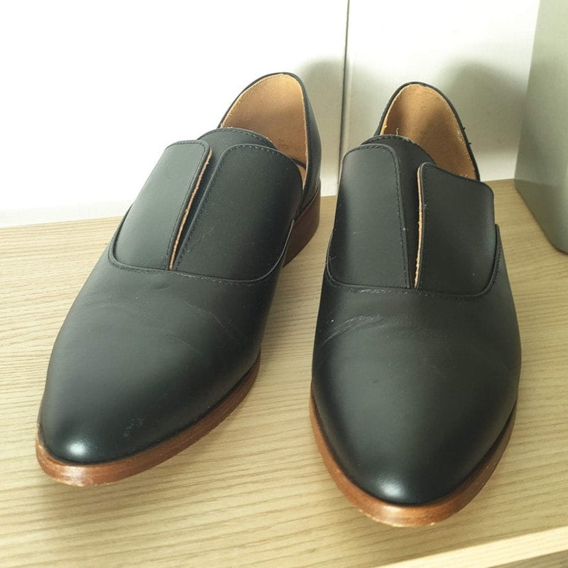 Nisolo Ellie Black Leather Oxford 9.5
