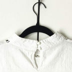 White Structured Cutout Trim Sleeveless Top