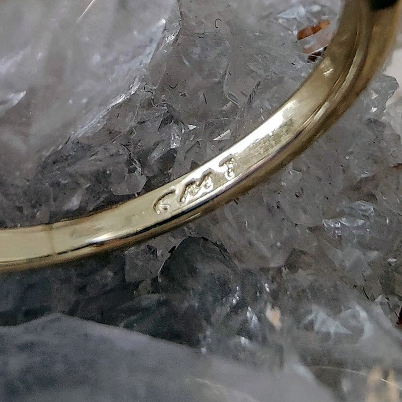 Gold Filled Triple VVS Five Stone Ring Size 7
