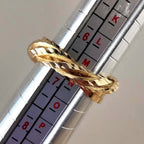 14K Gold Filled Statement Ring Adjustable Size 6-9