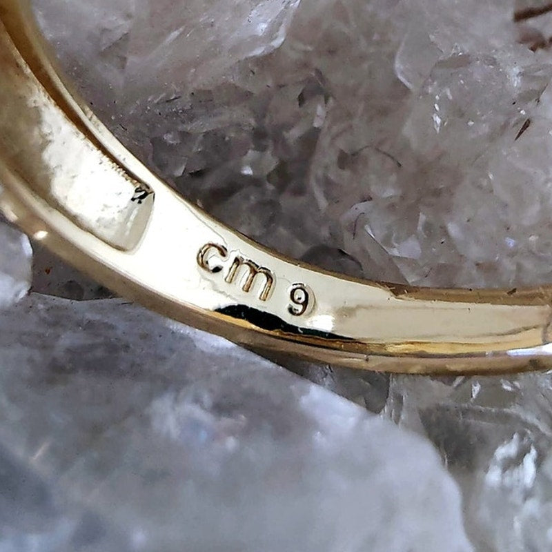 14K Gold Filled Interlocking Link Ring Size 9