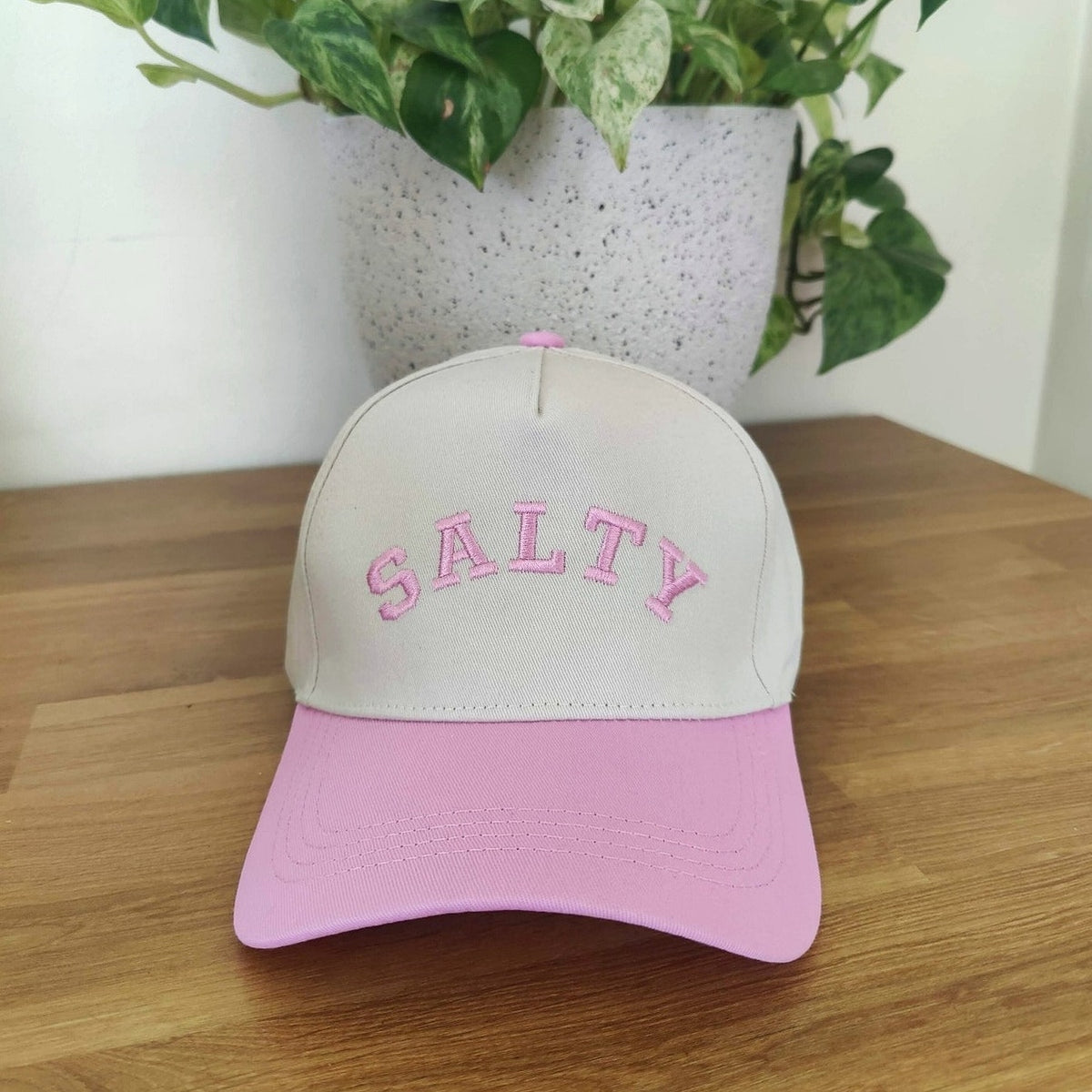 Zenana Salty Pink Embroidered Baseball Cap