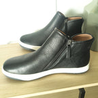 Linea Paolo Felicia Leather Wedge Booties 10