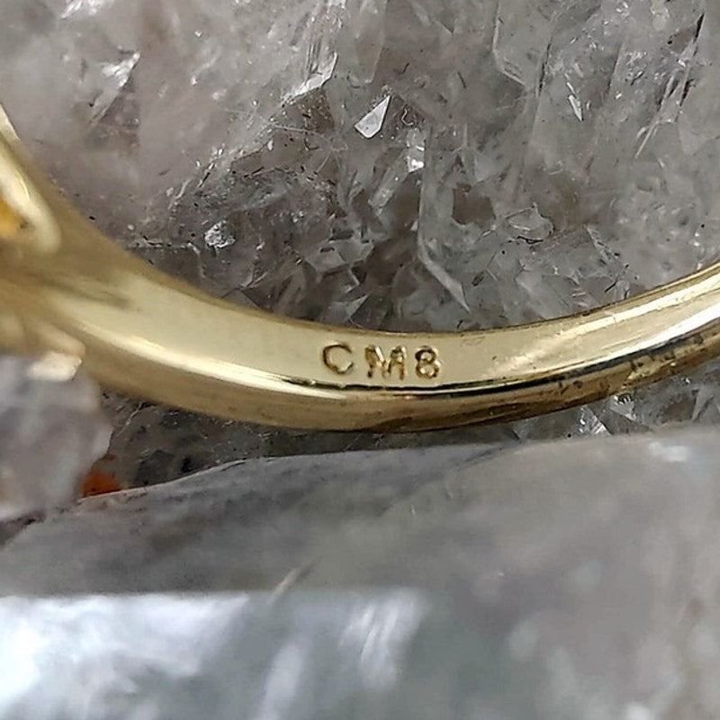 Gold Filled Infinity CZ Ring Size 8