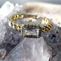 Gold Filled Halo Statement Ring Size 6