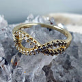 Gold Filled Infinity CZ Ring Size 8