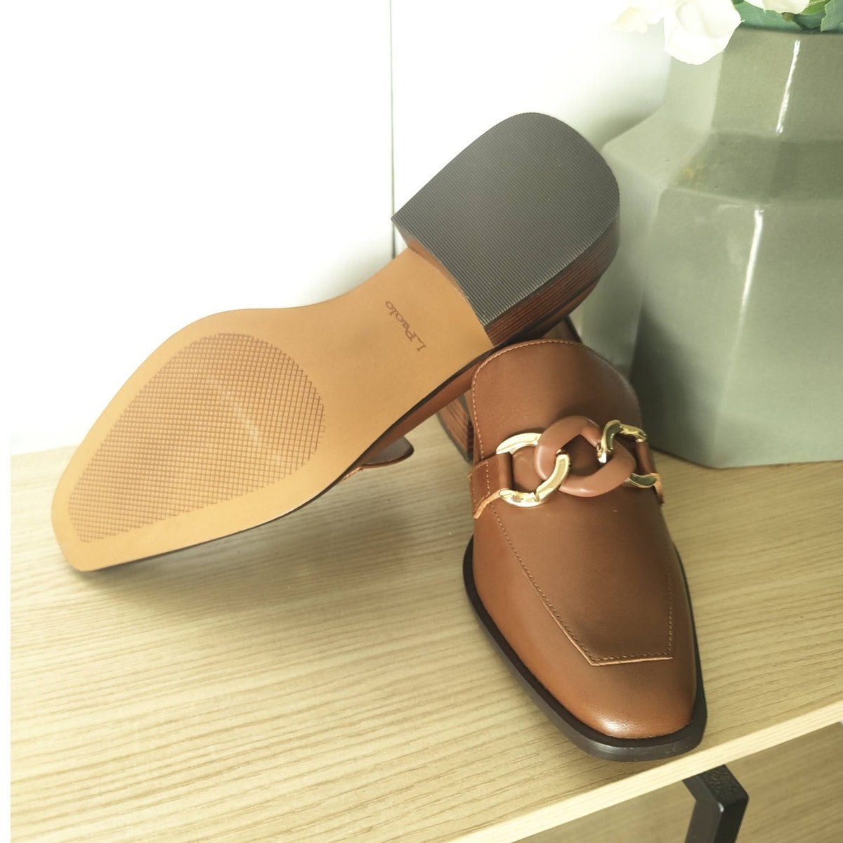 Linea Paolo Chrystie Cognac Loafers 9.5