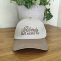 Zenana Blondes Have More Fun Tan Cap