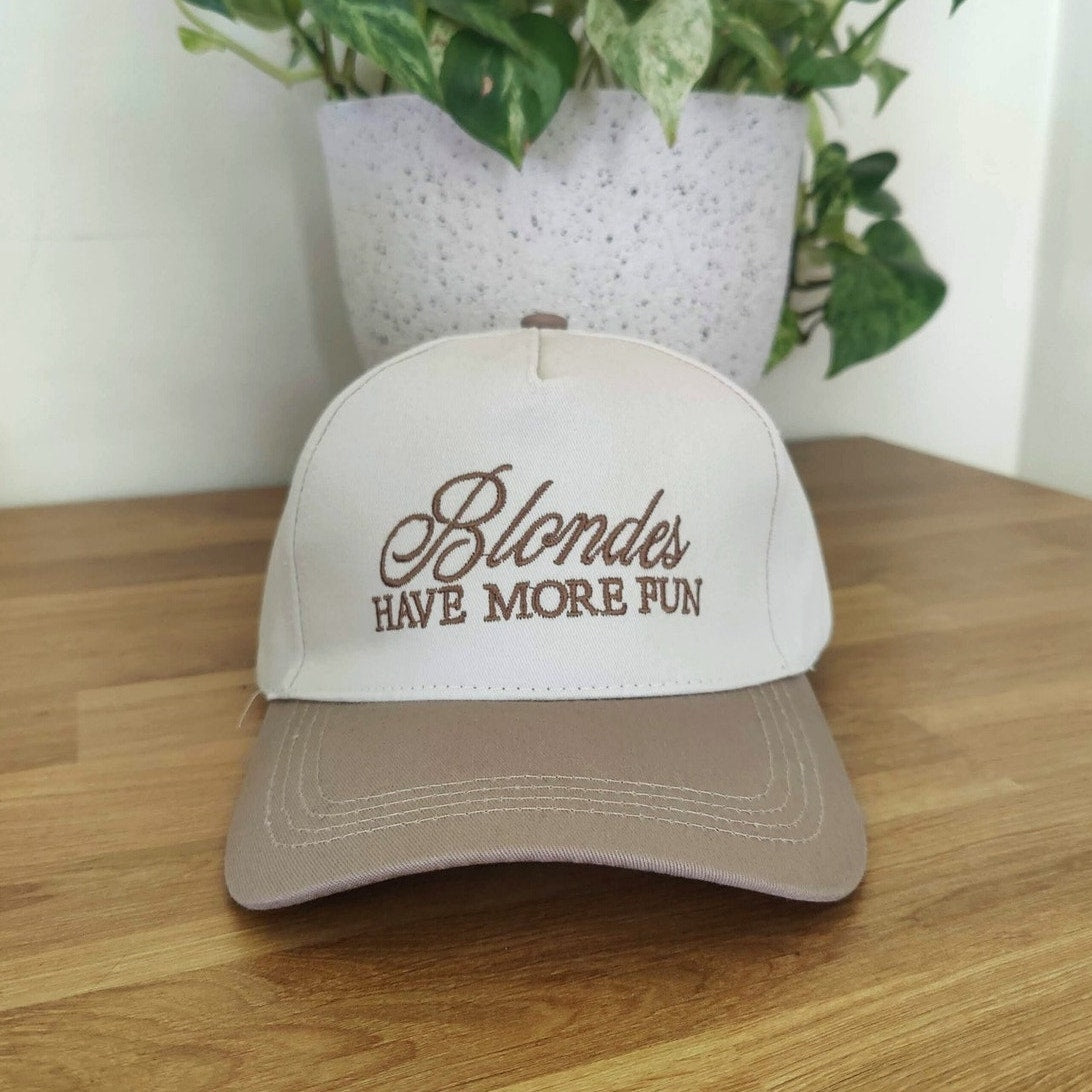 Zenana Blondes Have More Fun Tan Cap