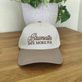 Zenana Brunettes Have More Fun Tan Cap