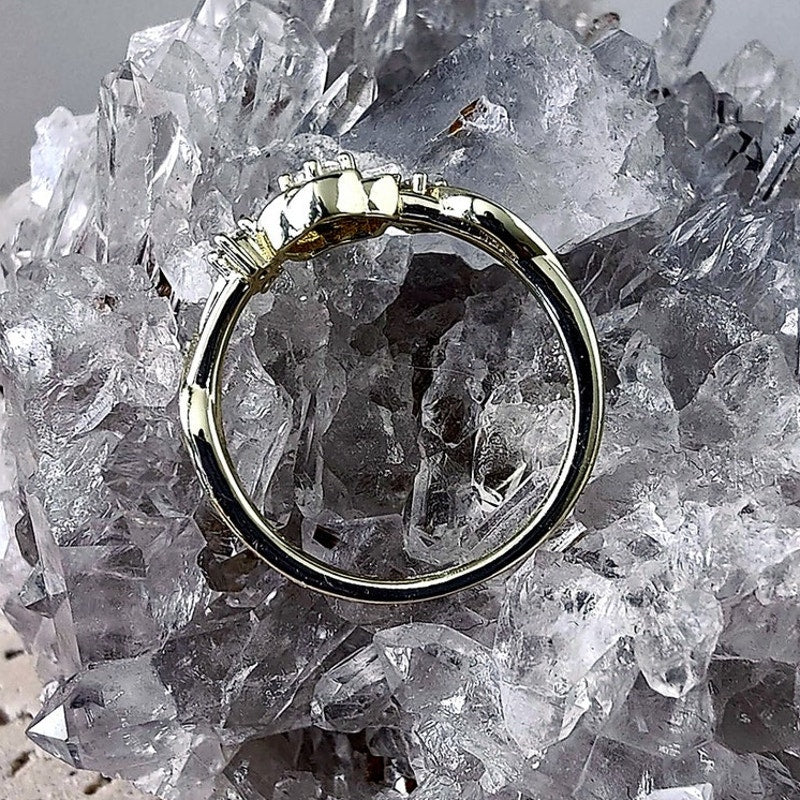 14K Gold Filled Floral Statement Ring Size 8