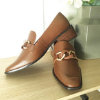 Linea Paolo Chrystie Cognac Loafers 9.5