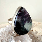 Sterling Silver Tiffany Stone Ring Size 9