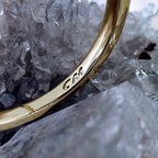 14K Gold Filled Double Row Crossover Ring Size 6