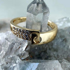 14K Gold Filled Interlocking Link Ring Size 9