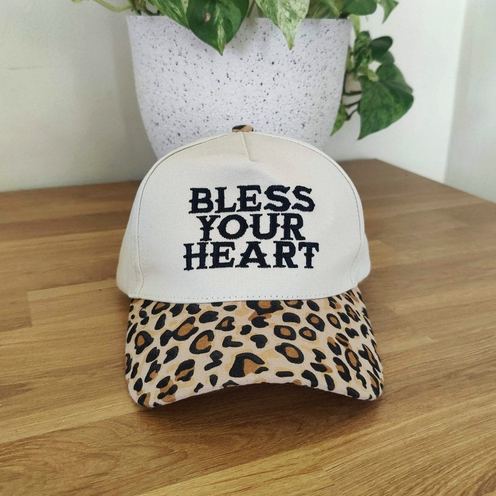 Zenana Bless Your Heart Leopard Cap