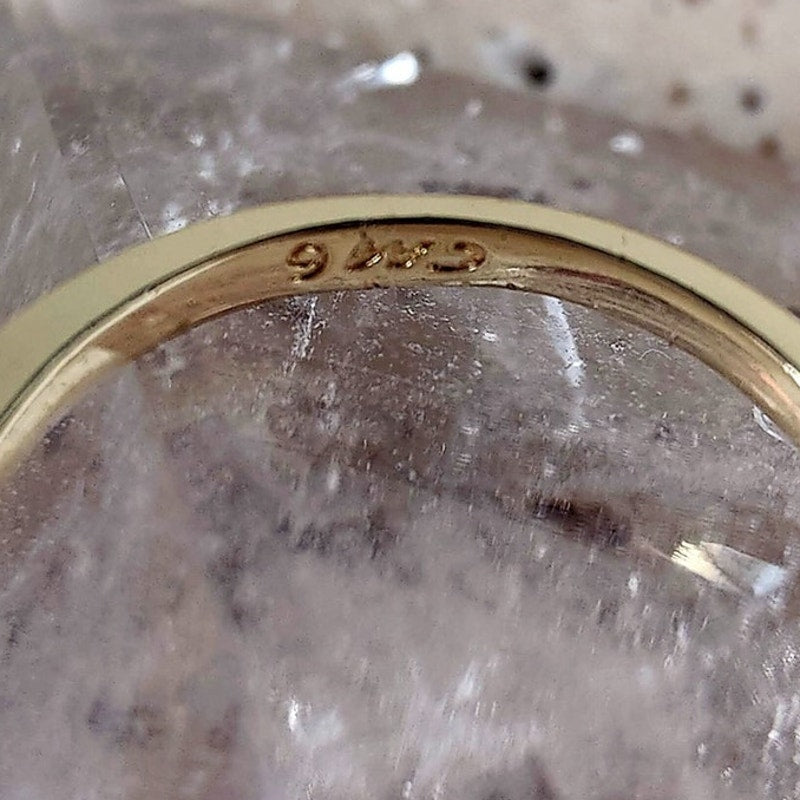 14K Gold Filled Wave Statement Ring Size 6.5