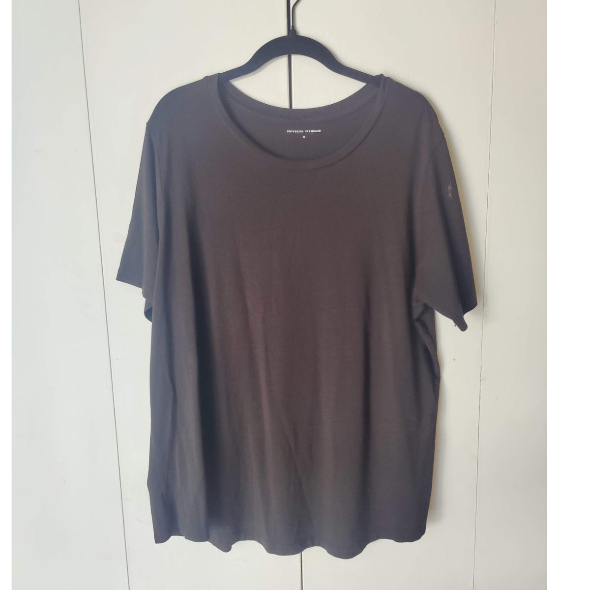 Universal Standard Black Pima Cotton Tee M
