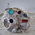 Multicolor Cabochon Style Ring Set 5 Piece