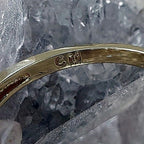Gold Filled Triple VVS Starburst Ring  Size 5.5