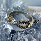 Gold Filled Infinity CZ Ring Size 8