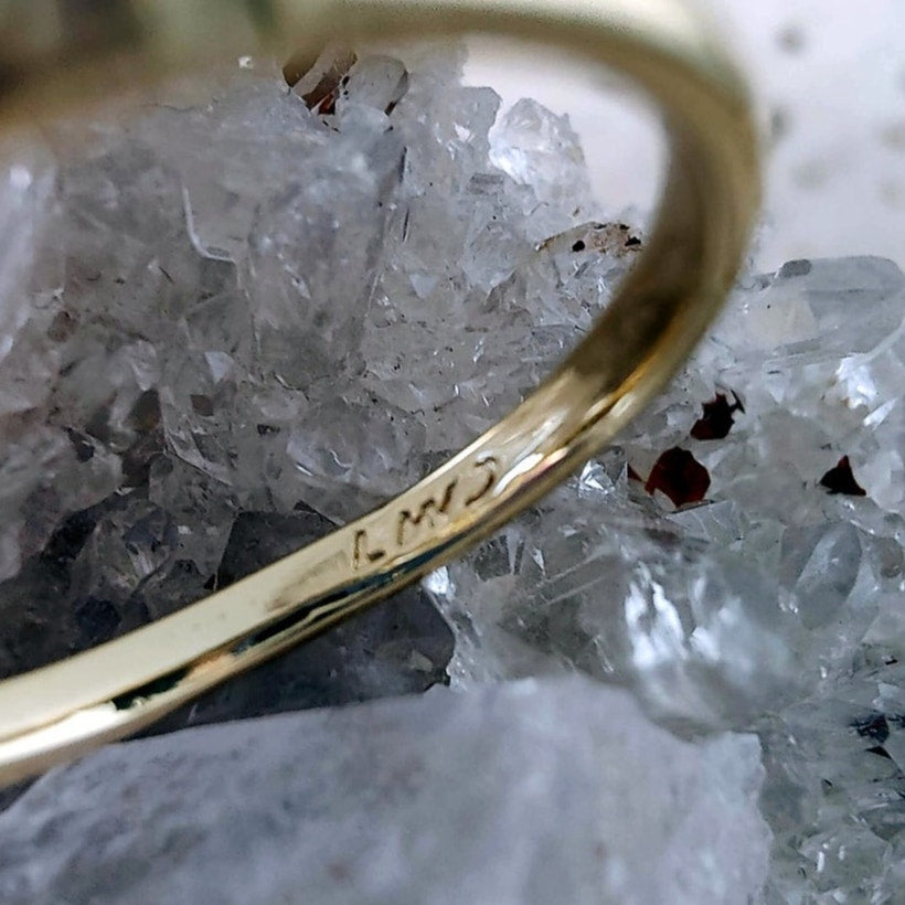 14K Gold Filled Heart Bypass Statement Ring Size 7