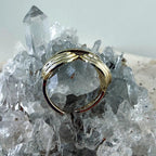 14K Gold Filled Knot Statement Ring Adjustable